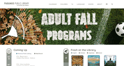 Desktop Screenshot of paramuslibrary.org