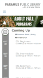 Mobile Screenshot of paramuslibrary.org